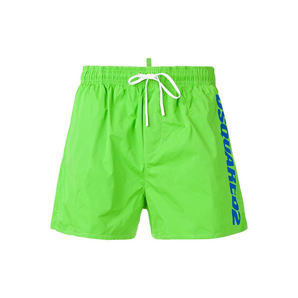 d二次方/dsquared2 19年春夏 马鞍包 男性 运动裤 logo 绿色 男士短裤