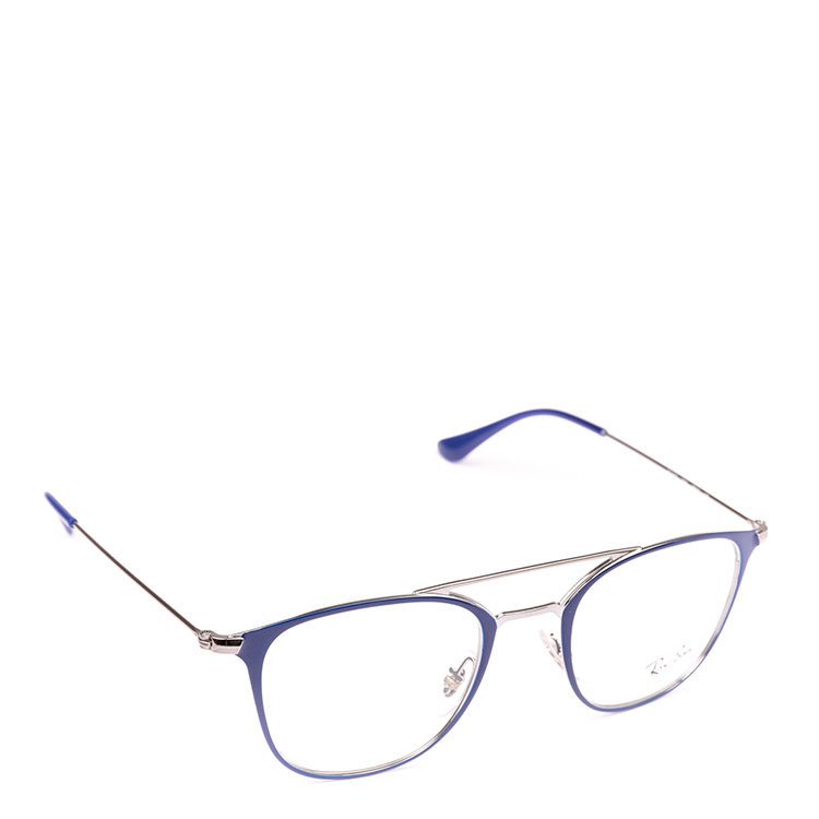 ray-ban/雷朋 眼镜框 男性 方框 蔚蓝/银白色 光学镜架 ray-ban rx