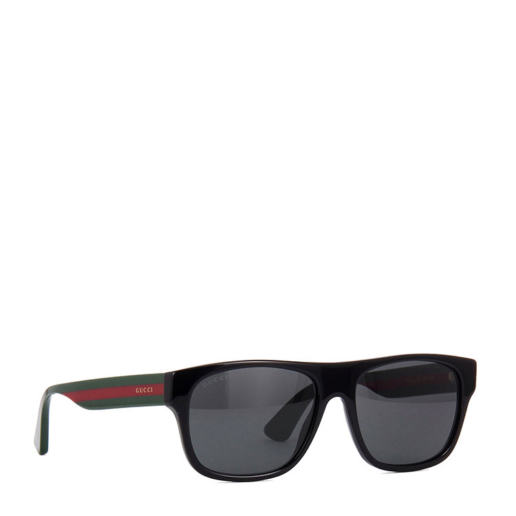 gucci/古驰 19年春夏 墨镜 男性 方框 黑/红色 太阳镜 gucci gg0341s