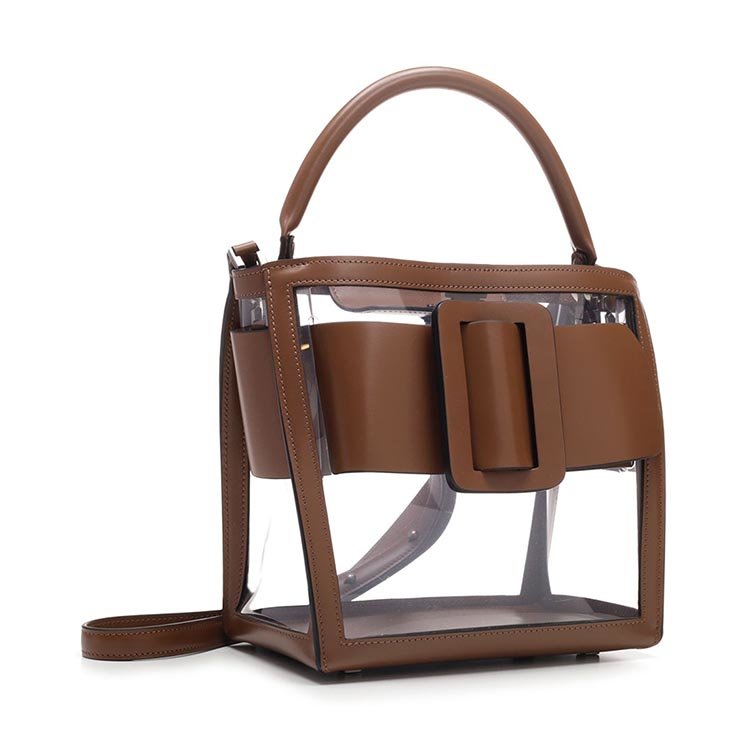 方扣 褐色 手提包 devon 21 pvc frame(pvc/cs/csd clear/toffee