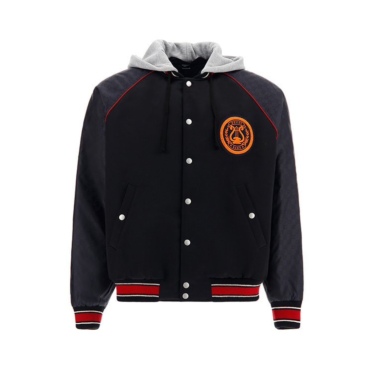 【gucci古驰 男士夹克】gucci/古驰 20年春夏 服装 棒球服 男性 连帽