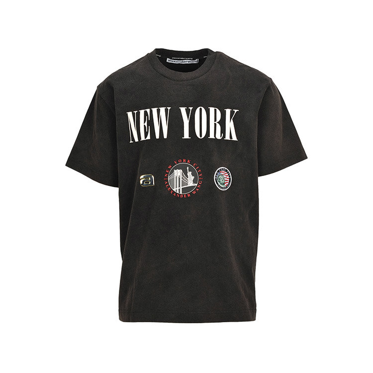 alexander wang/亚历山大·王 19年春夏 服装 圆领 男性 logo 宽松