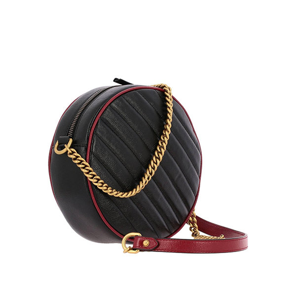 gucci/古驰 20年春夏 gg marmont 系列圆形迷你肩背包 女性 小圆包 gg