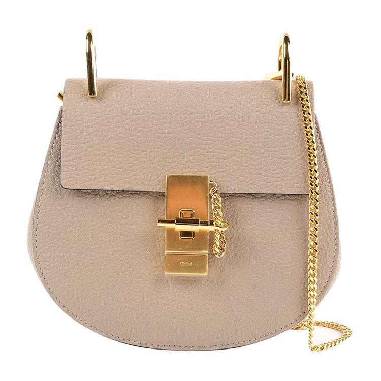 chloe/克洛伊 21年春夏 drew系列小猪包 单肩包 女性 马鞍包 复古 米