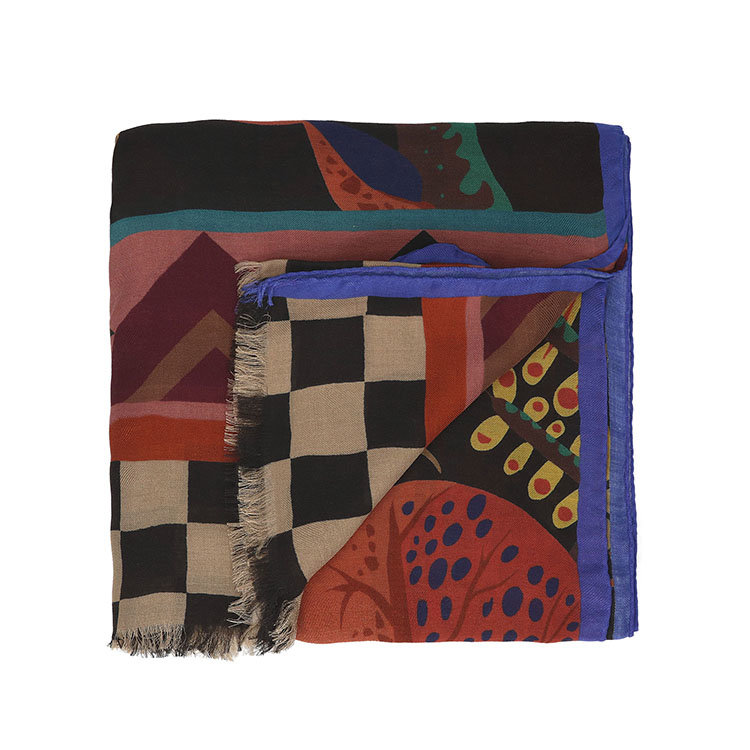 etro/艾特罗 19年春夏 女性 撞色 花纹 彩色 围巾 137224690 1