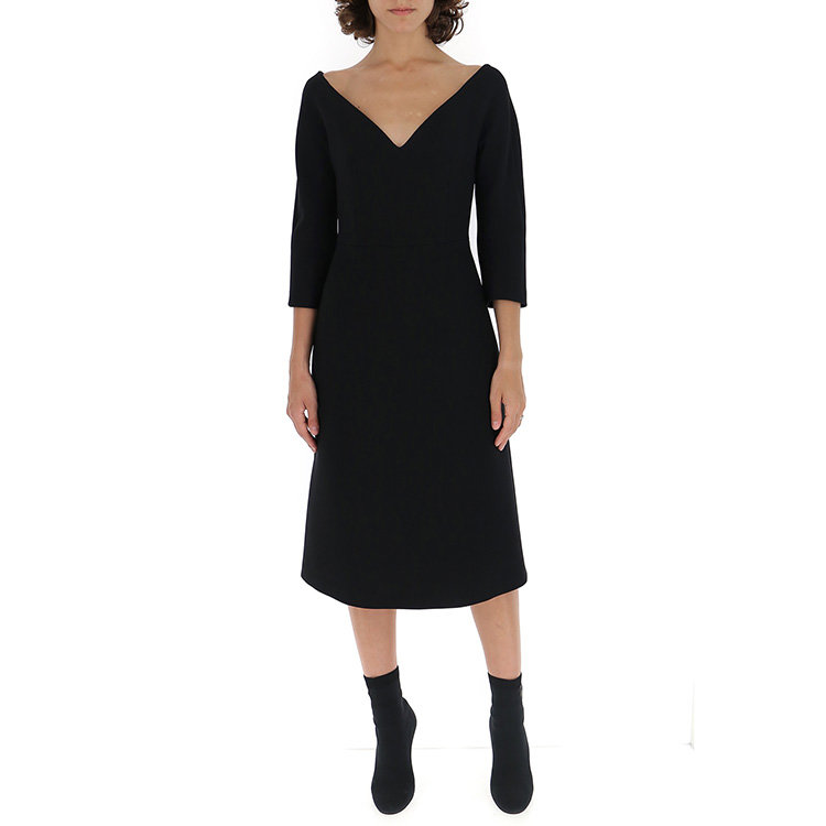 prada/普拉达 19年秋冬 服装 长袖 女性 长裙 简约 女士连衣裙 p39b9