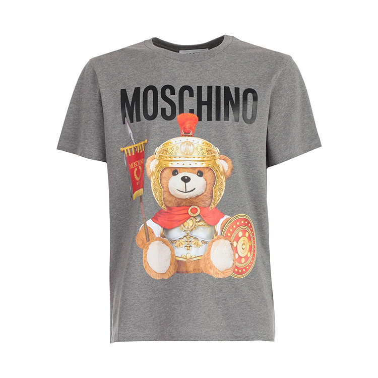 moschino/莫斯奇诺 19年秋冬 服装 圆领 男性 小熊 logo 男士短袖t恤