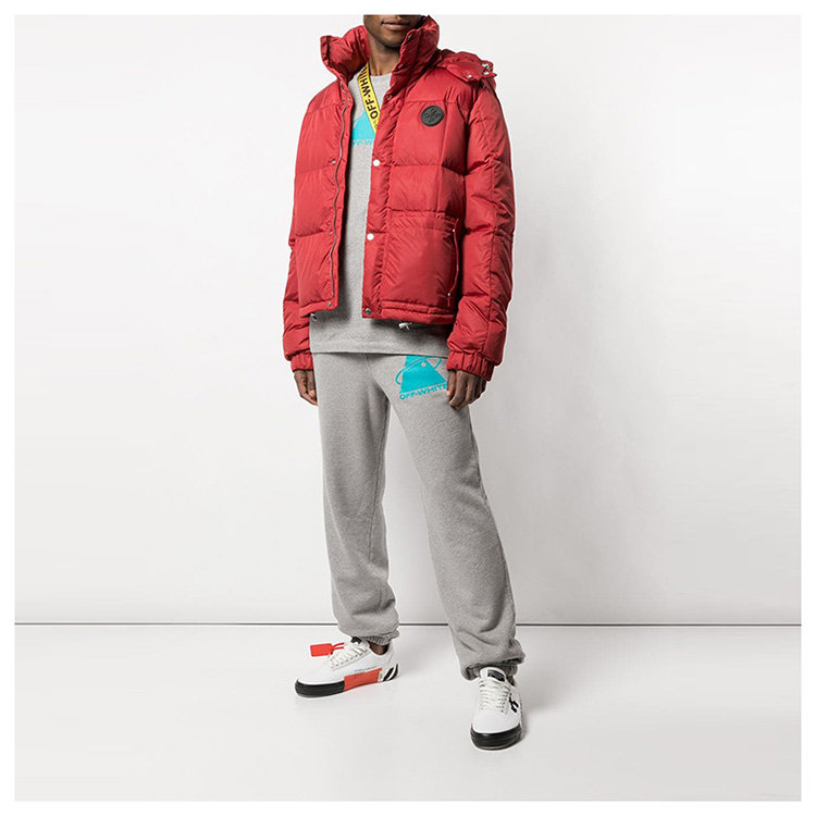 off-white/off-white 19年秋冬 服装 枫叶 男性 英伦 经典 男士棉服