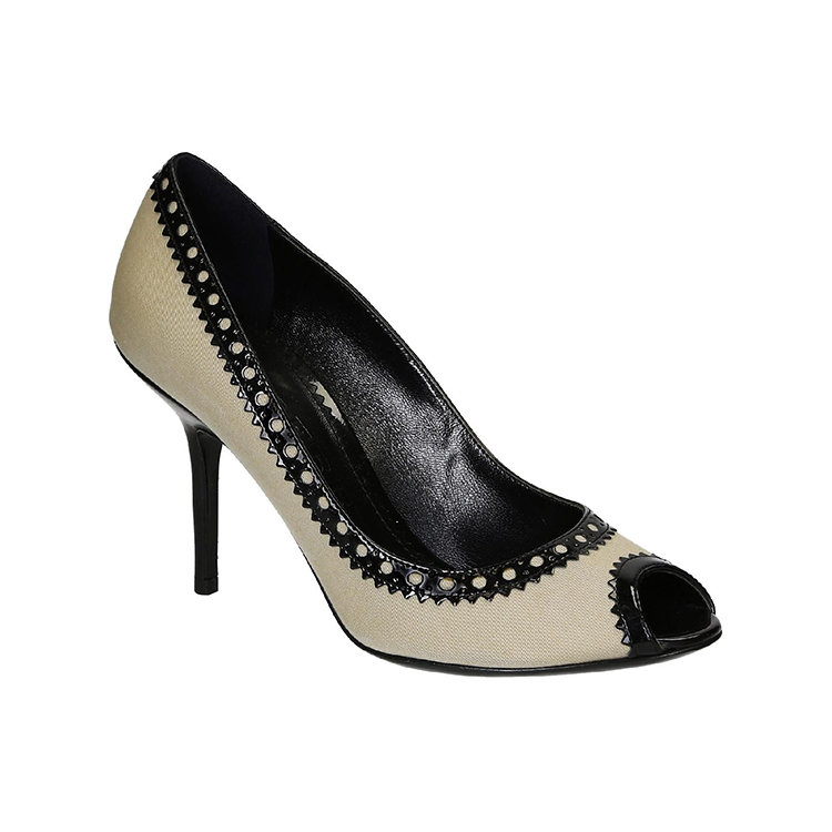 burberry/博柏利 19年春夏 鱼嘴鞋 女性 细跟 浅口 高跟鞋 3854387