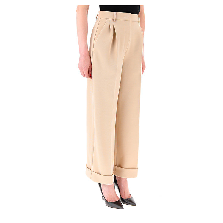 fendi/芬迪 19年秋冬 高腰 女性 阔腿裤 直筒 女士休闲裤 fr6217_a5hj