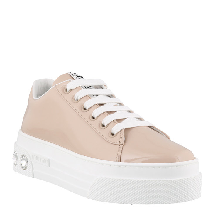 miu miu/缪缪 20年春夏 板鞋 女性 平底鞋 小白鞋 女士休闲运动鞋 5e