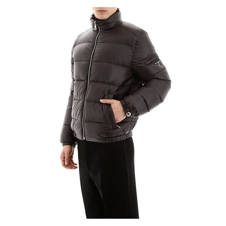 prada/普拉达 20年春夏 棉服 男性 封领 横条 男士羽绒服 sgb112 1c4g