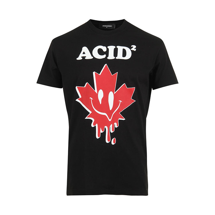 dsquared2/d二次方 19年秋冬 logo 男性 枫叶 圆领