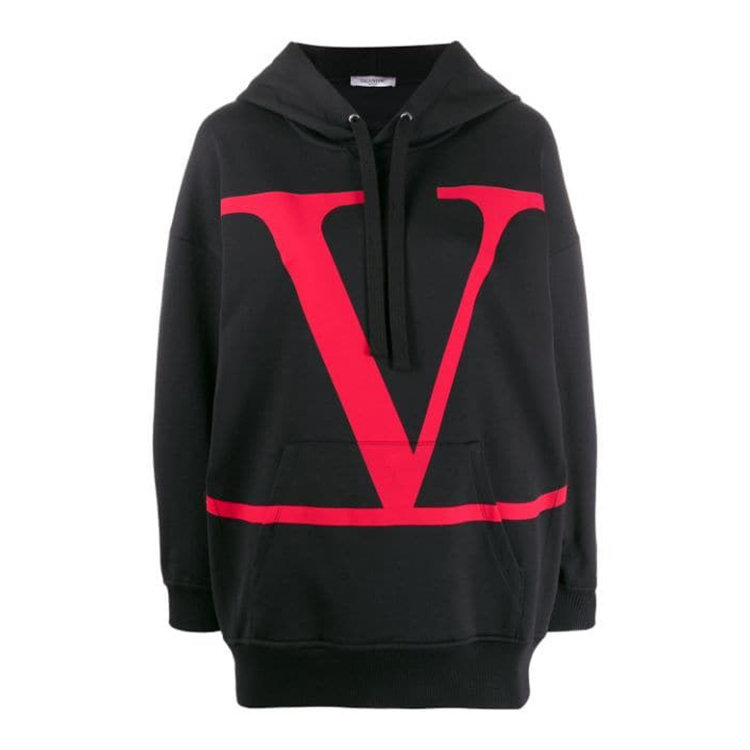 valentino/华伦天奴 20年春夏 套头 女性 字母v 连帽 女卫衣 sb3mf00v