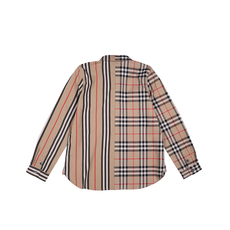 burberry/博柏利 19年秋冬 翻领 男童 格纹 英伦 儿童衬衫1 8011548