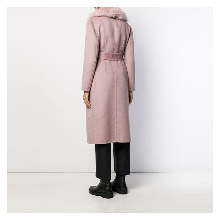 prada普拉达20年秋冬外套女女性粉色女士大衣p684lps1921uuof01eq