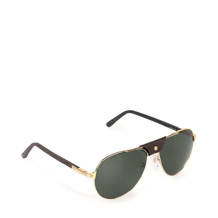 CARTIER/卡地亚 19年春夏 墨镜 通用 绿色 太阳镜 CT0096S_002
