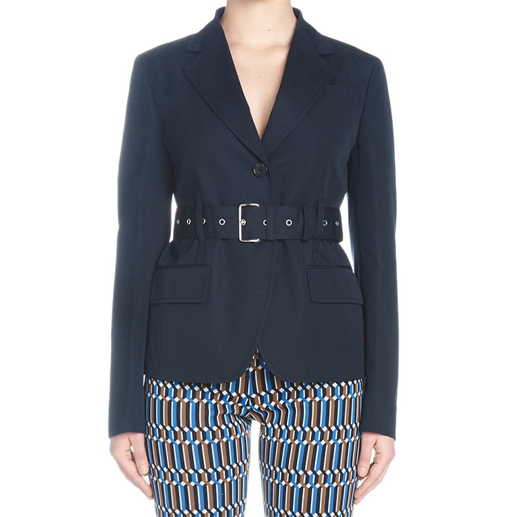 prada/普拉达 19年春夏 百搭 女性 蓝色 女士西服 p581ghs1911bmsf