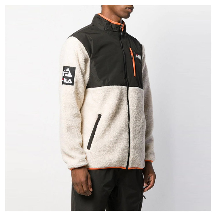 fila/斐乐 19年秋冬 百搭 男性 米色 男士运动夹克/外套 687248#000#a