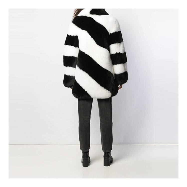 SAINT LAURENT PARIS/SAINT LAURENT PARIS 20年春夏 ysl 女性 黑/白 女士大衣 583991#Y7LY2#1090