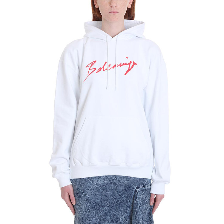 balenciaga/巴黎世家 19年秋冬 百搭 女性 白色 女卫衣 583222tfv64