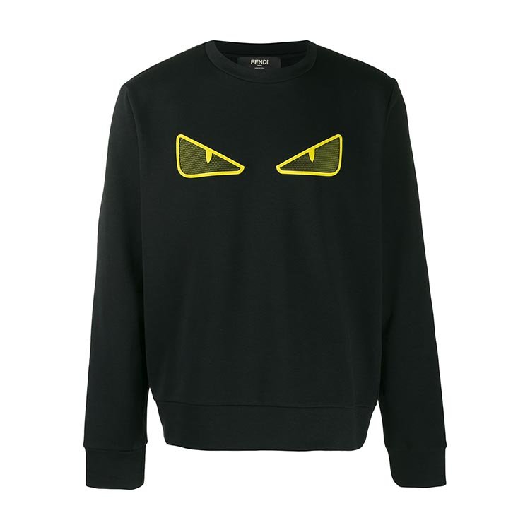 fendi/芬迪 19年秋冬 小恶魔 男性 logo 男卫衣 faf535a8jqf17w0