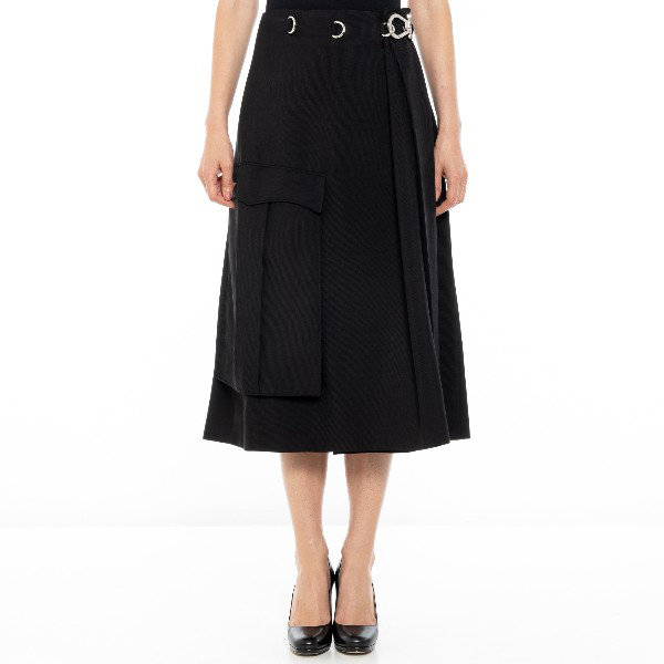 prada/普拉达 19年秋冬 休闲 女性 黑色 女士半身裙 p114q 1rw8 f0002