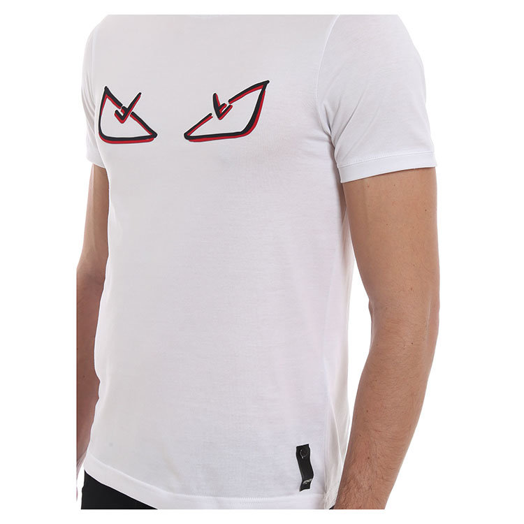 fendi/芬迪 19年春夏 圆领 男性 小恶魔 休闲 男士短袖t恤 fy0894a6zg