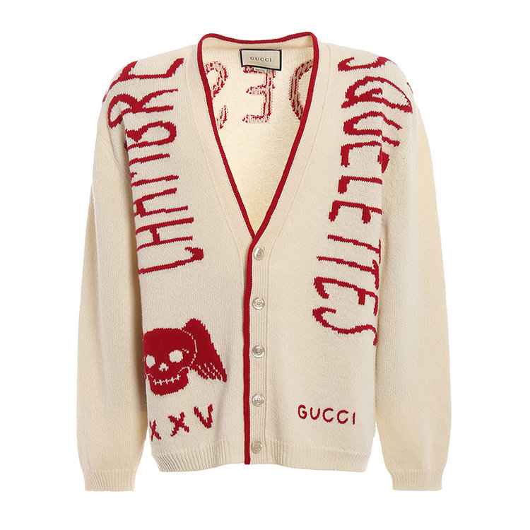 gucci/古驰 19年春夏 开衫 男性 字母 开衫 男士针织衫/毛衣 553592xk