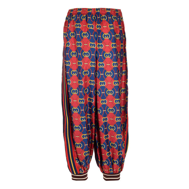 gucci/古驰 19年春夏 高腰 灯笼裤 女性 印花 女士休闲裤 572299/xja