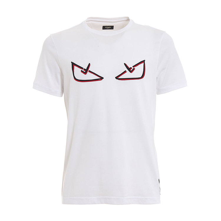 fendi/芬迪 19年春夏 圆领 男性 小恶魔 休闲 男士短袖t恤 fy0894a6zg