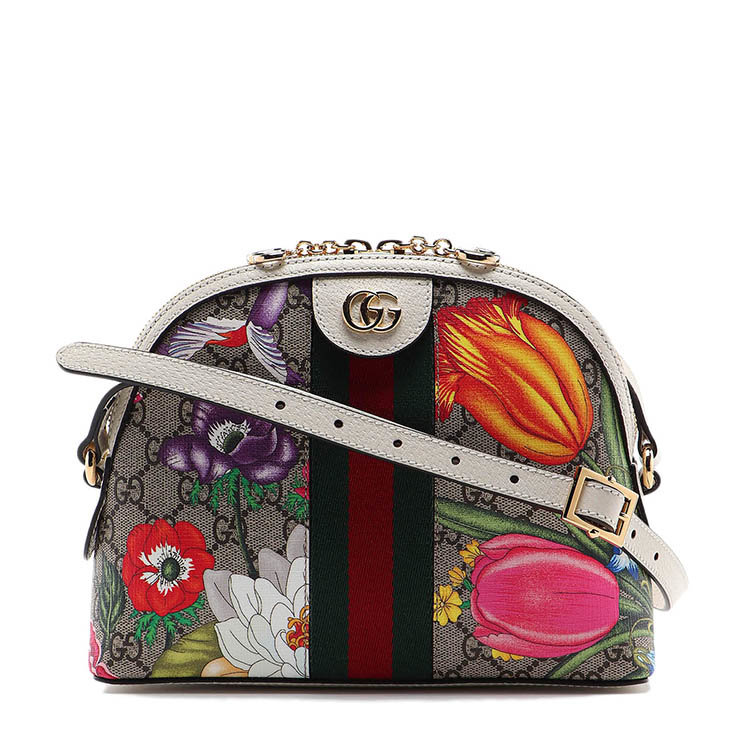 Gucci 古驰年春夏ophidia系列gg花卉小号肩背包女性混色斜挎包 Hv8ac 9759 亚马逊海外购 全球购 海外购物网站 正品保证海外直邮 亚马逊