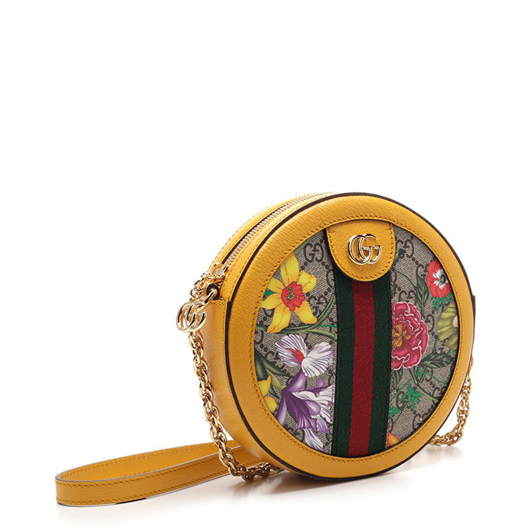 gucci古驰20年春夏ophidia系列gg花卉圆形