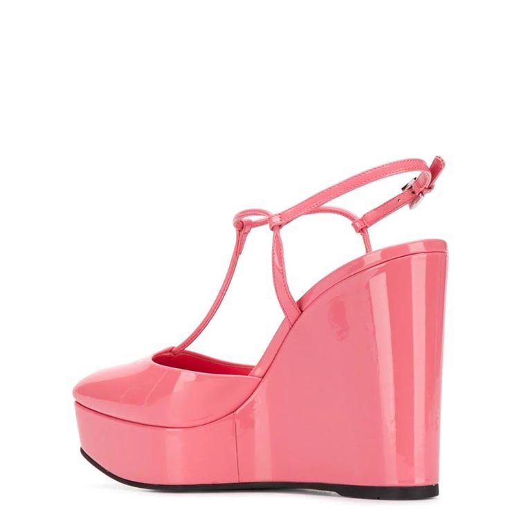 prada/普拉达 20年秋冬 百搭 女性 粉色 坡跟凉鞋 1iz037-f-115f0442