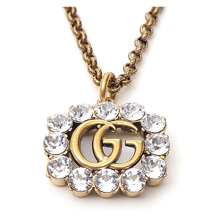 gucci/古驰 20年春夏 水晶双g项链 女性 项链 605895 j1d50 8066