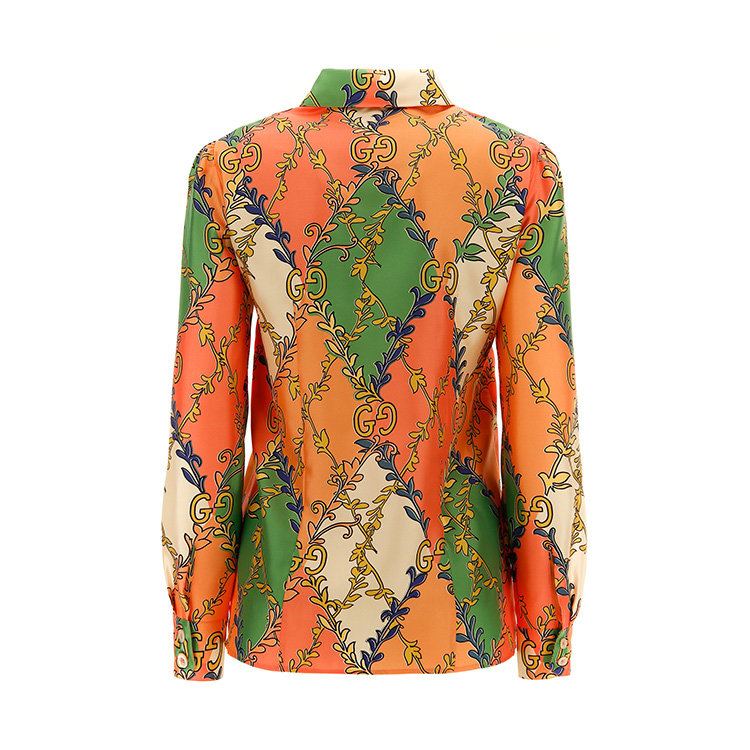 gucci/古驰 20年春夏 gucci服装 女性 混色 女士长袖衬衫 602040_zad