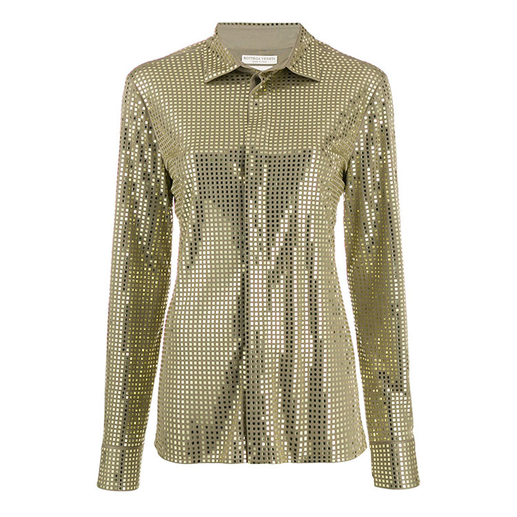 bottega veneta/葆蝶家 20年春夏 百搭 女性 浅金色 女士长袖衬衫