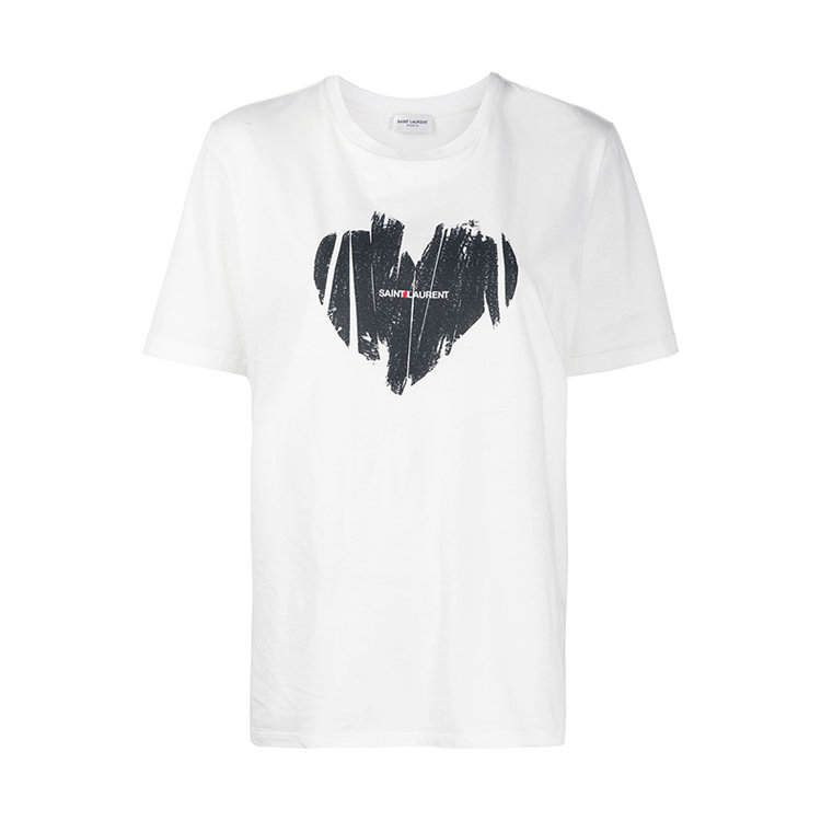 SAINT LAURENT PARIS/SAINT LAURENT PARIS 20年春夏 服装 女性 白色 女士短袖T恤 615522 YBSO2 9744