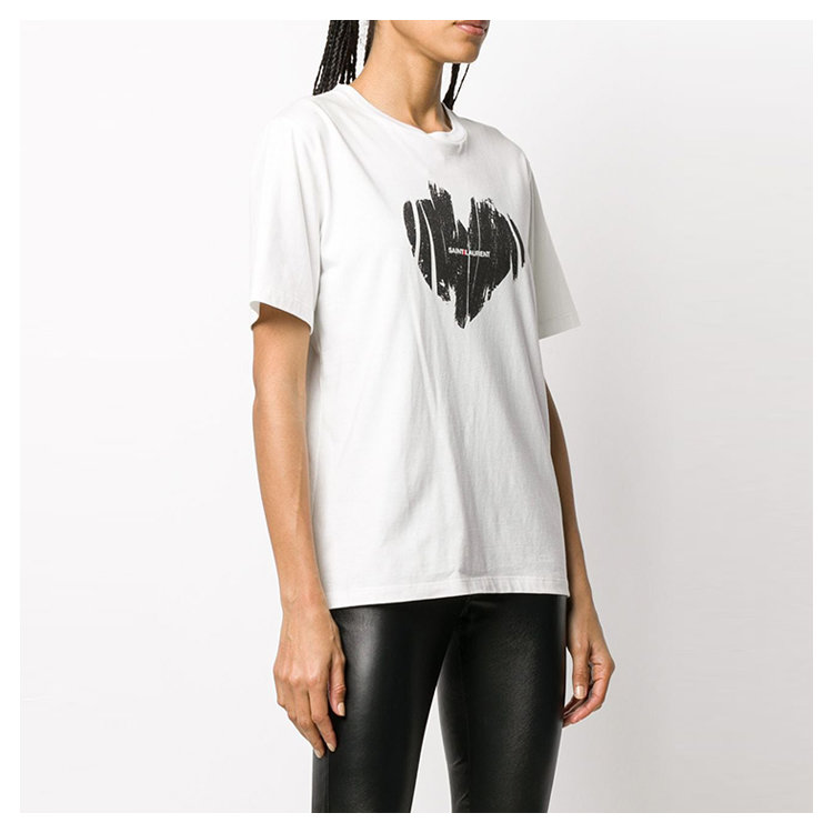 SAINT LAURENT PARIS/SAINT LAURENT PARIS 20年春夏 服装 女性 白色 女士短袖T恤 615522 YBSO2 9744