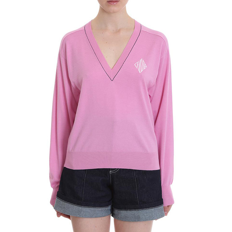 chloe/克洛伊 20年春夏 服装 女性 粉色 女士针织衫/毛衣 chc20smp