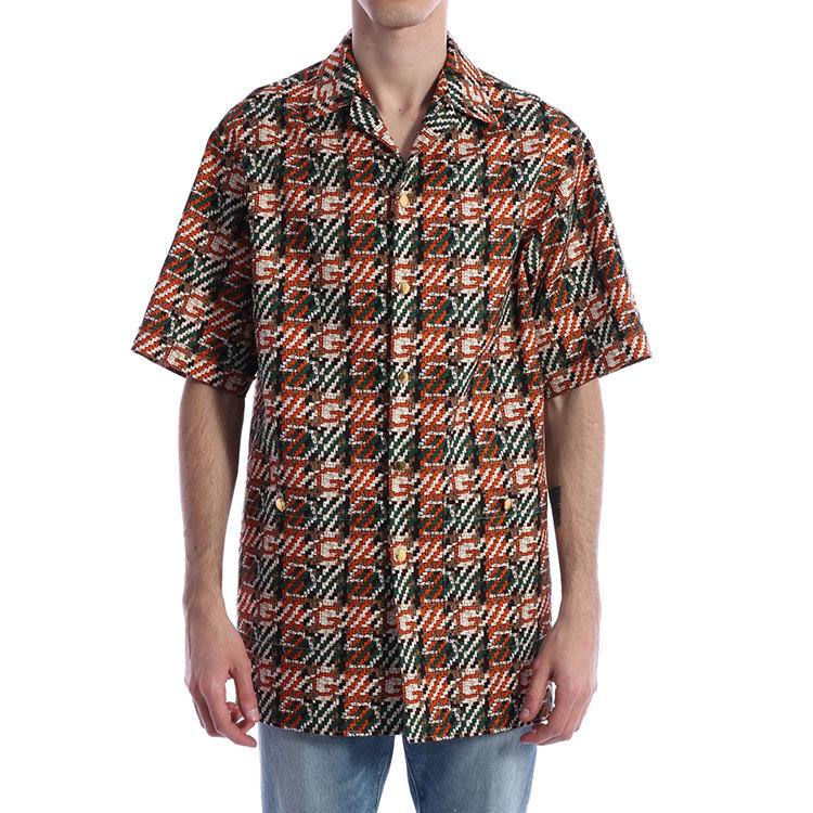 gucci/古驰 20年春夏 服装 男性 男士短袖衬衫 623168 zad2o 9152