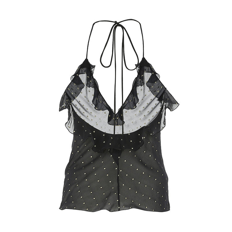 laurent paris 20年春夏 服装 女性 黑色 女士短袖衬衫 603957y3a71