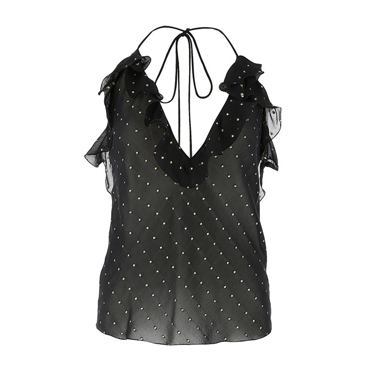 laurent paris 20年春夏 服装 女性 黑色 女士短袖衬衫 603957y3a71