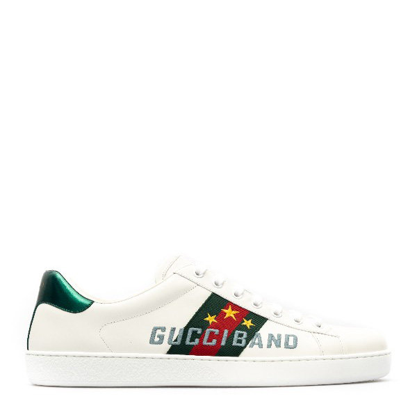 gucci/古驰 20年春夏 ace系列饰"gucci band"男士运动鞋 男性 白色