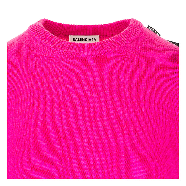 balenciaga/巴黎世家 20年春夏 百搭 女性 粉红色 女士针织衫/毛衣