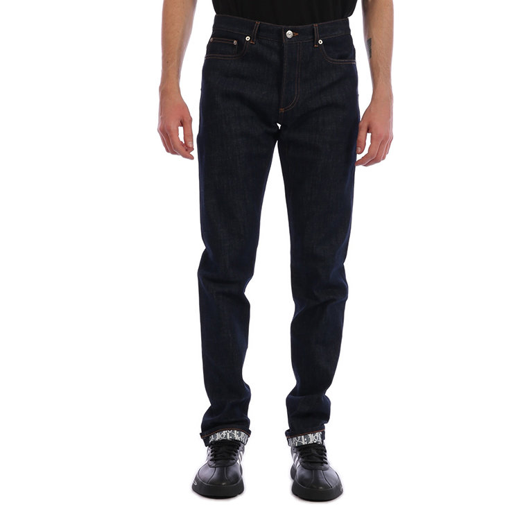 dior homme/迪奥桀傲 20年春夏 百搭 男性 logo 蓝色 男士牛仔裤 013
