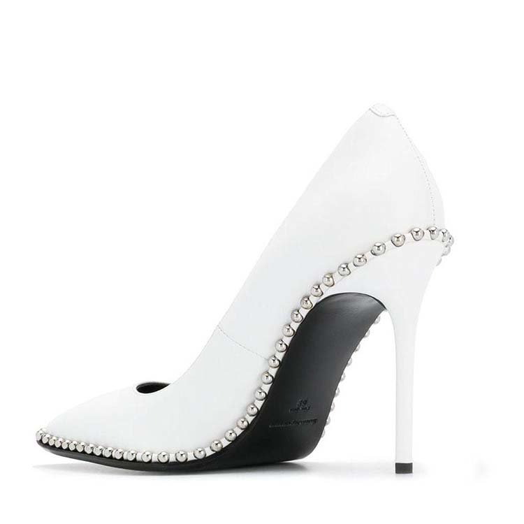 alexander wang/亚历山大·王 20年春夏 百搭 女性 白色 高跟鞋 3019p