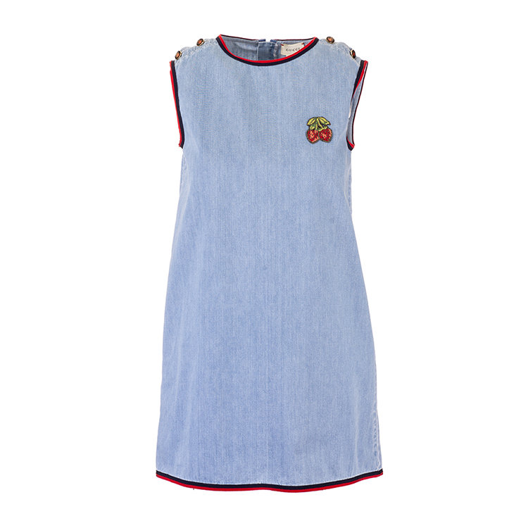 gucci/古驰 20年春夏 百搭 女童 蓝色 女童连衣裙 595875 xda10 4493