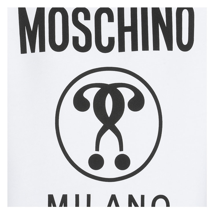 moschino/莫斯奇诺 20年春夏 百搭 女性 logo 白色 女卫衣 a1719 0527