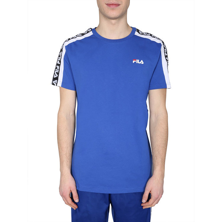 fila/斐乐 20年春夏 服装百搭 男性 蓝色 男士运动t恤 687700_a484